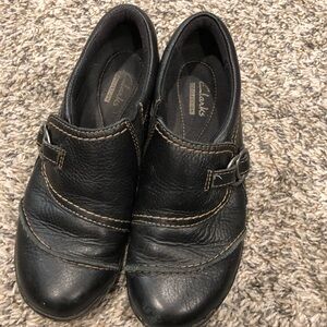 Clarks Women's Black Leather Shoes